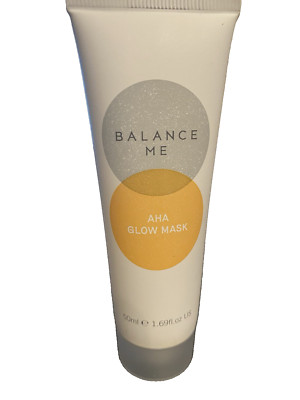 Balance Me AHA Glow Repair Mask  Glycolic Acid Kaolin Clay Linden 1.69 oz.