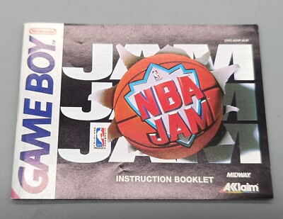 NBA Jam- EUR Spielanleitung Anleitung Gameboy Game Boy -26
