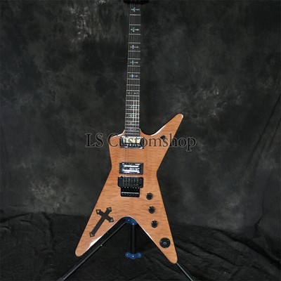 Natural Southern Cross Dime 3 Electric Guitar Dimebag Floyd Rose Figured Top
