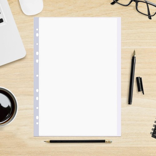 100 x A4 Clear Plastic Sheet Protector Sleeves ACID Free Suit 2 3 4 Ring Binders - Picture 5 of 10