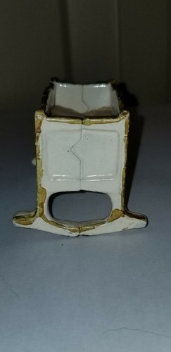 ANTIQUE KILGORE CAST IRON ROCKING BABY CRIB BED CRADLE DOLLHOUSE MINIATURE w/ - Picture 5 of 8