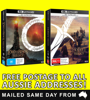 The Lord of the Rings The Hobbit Trilogy's 4K Ultra HD UHD Bluray SEALED not DVD