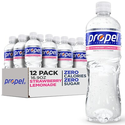 #ad Propel Strawberry Lemonade Zero Calorie Sports Drinking Water with Electrolytes $14.88