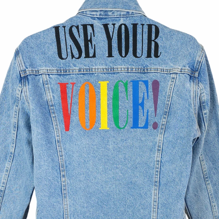 Levi's pride trucker jacket top