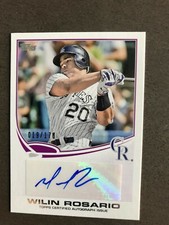 Colorado Rockies WILIN ROSARIO autographed 2013 Topps - Certified