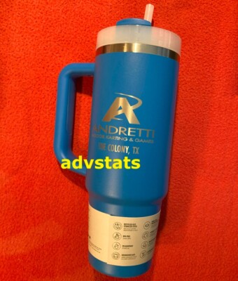 New STANLEY 30-oz custom ANDRETTI INDOOR KARTING/GAMES quencher H2.0 tumbler
