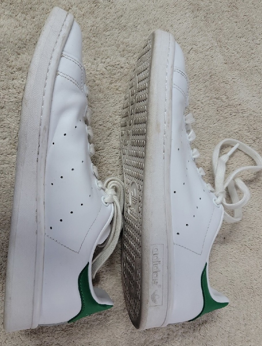 adidas gazelle silver green womens adidas Stan Smith Shoes White/Green Kids FX7534 main image 0