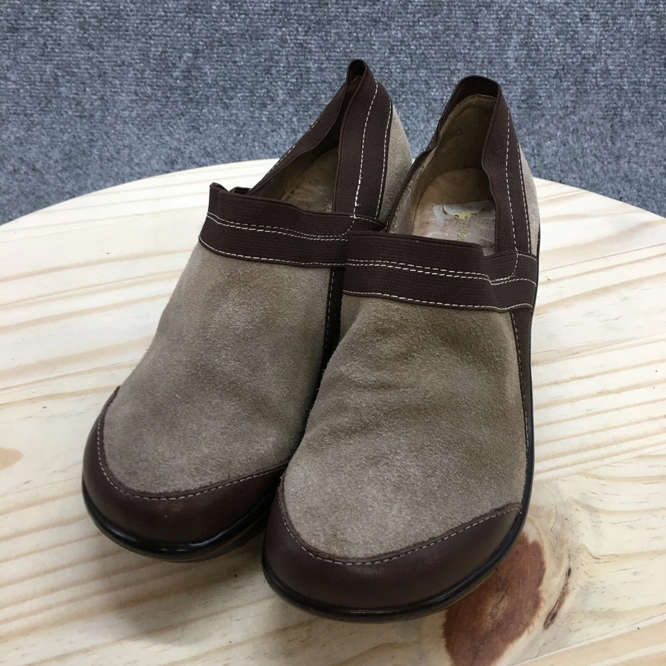 Zapatos Jambu para mujer 7,5 M Cali zuecos marrón gamuza sin cordones tacón de cuña WJ10CAL17 Foto 3 de 4