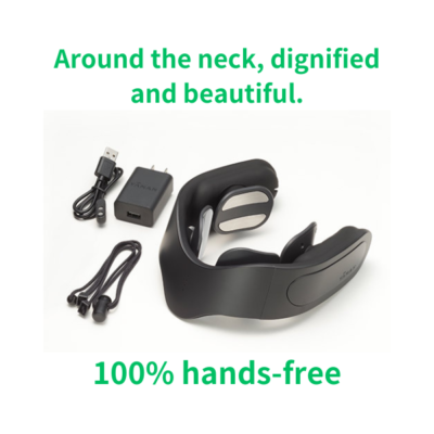 YA−MAN EPN-10B BLACK YA-MAN Medi Lift NECK EMS Moisture Pulse EPN-10B 100% hands-free