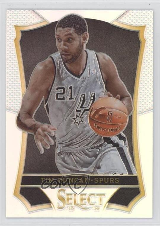 2013-14 Panini Select Silver Prizm Tim Duncan #109 HOF 5ir