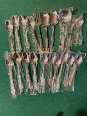 21 VTG Oneida Northland Carolina Stainless Flatware-Korea