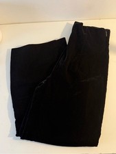 Zara Black Velvet Wide-Leg trousers