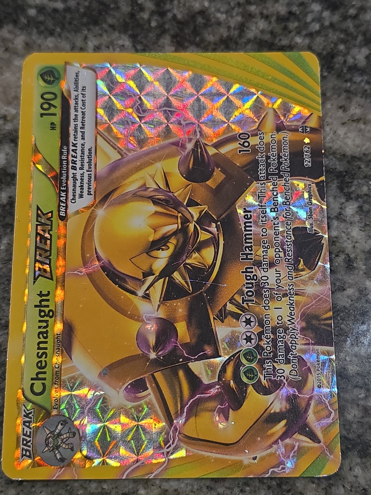 Chesnaught BREAK 12/162 XY Breakthrough Ultra Rare Holo Pokémon NM #1