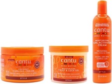 Cantu Shea Btr Twist & Lck Gel 13oz Curl Act Cream , Curling Cream (Set Of 3)