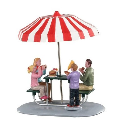 Lemax LUNCH AT THE PARK #93432 NRFB Carnival Amusement Park Picnic Retired *