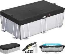 10x16 FT Rectangular Pool 16' x 10' (Rectangular ), Black