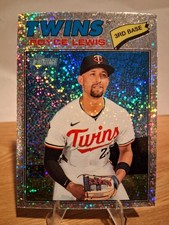 2026 Topps Heritage Royce Lewis Silver Sparkle Chrome #85 Minnesota Twins