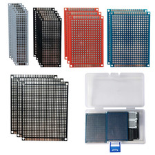 50 Pcs Double Sided PCB Board Prototype Kit Soldering 5 Sizes 4 Colour Universal