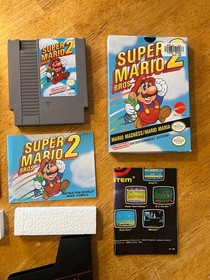 Super Mario Bros 2 *variant!& 3! NES nintendo cib! manuals & posters Authentic! 