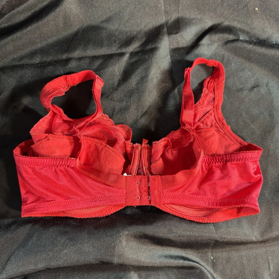 SUJETADOR MUJER FREDERICK'S OF HOLLYWOOD 36D con ALMOHADILLAS REEMPLAZABLES ESTILO 1610 ROJO Foto 2 de 4