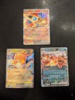3 x EX Pokemon Card Bundle (Obsidian Flames Set, NM)
