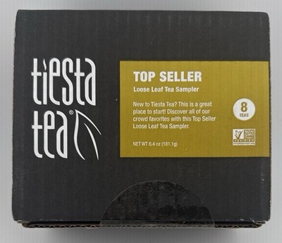 Tiesta Tea Top Seller Sampler Kit Loose Leaf Tea Gift Set 8 Flavors Non-GMO.