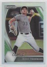 2021 Panini Prizm Draft Picks Silver Prizm Ricky Tiedemann #PDP91 sh7