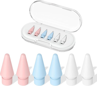 Color Tips for Apple Pencil Tip, 6 Pcs Apple Pen Tips Compatible with Apple Penc