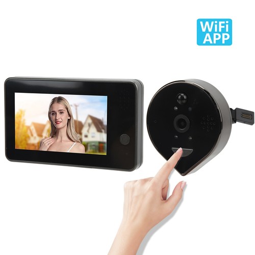 Bezprzewodowa przeglądarka drzwi Peephole wideo dzwonek do drzwi kamera 1080P 4,3 cala LCD Motion De FY - Zdjęcie 11 z 22