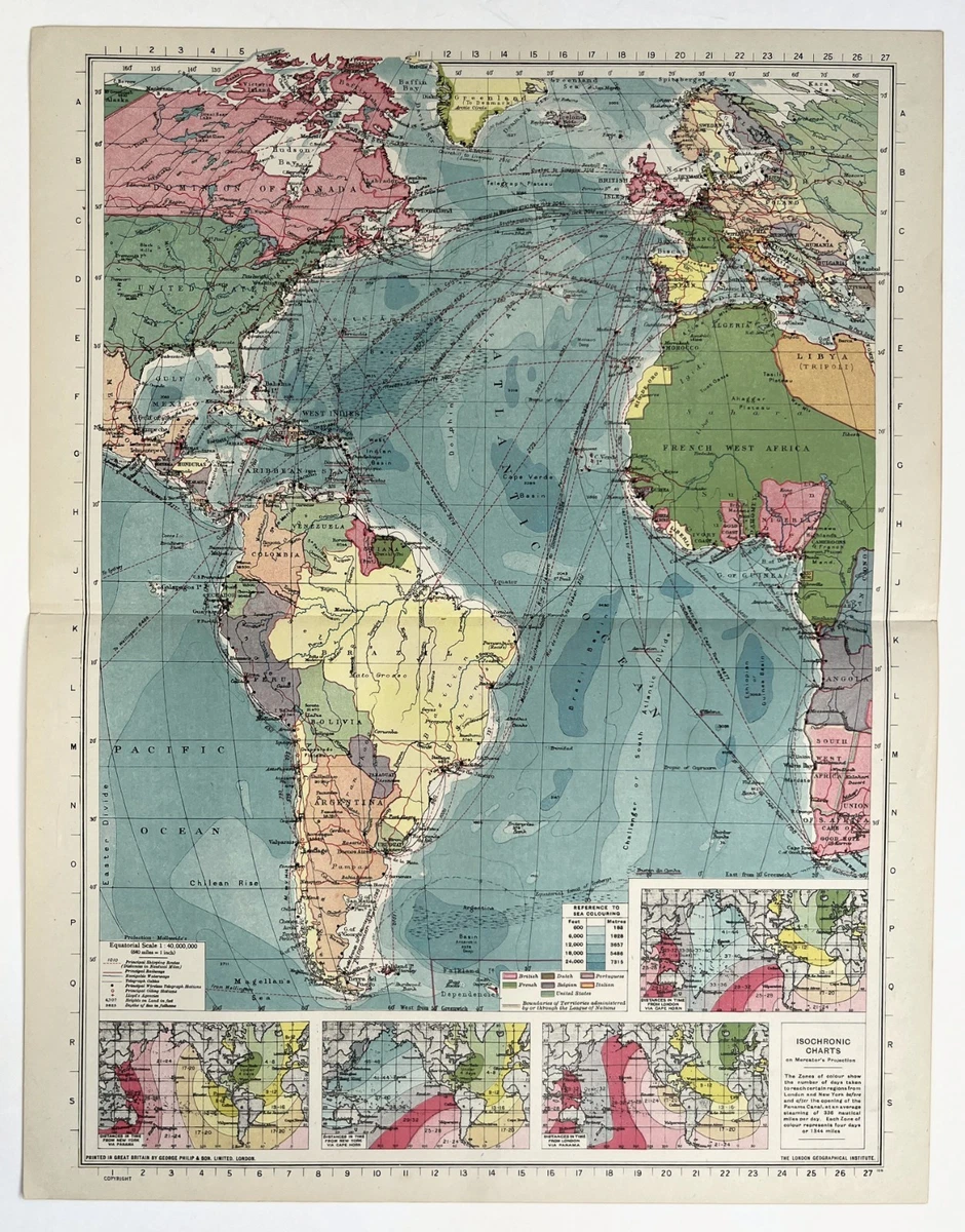 Philips Map in Antique World Maps & Atlases for sale | eBay UK