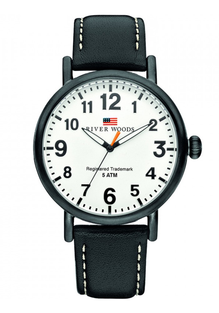 NUOVA Orologio River Woods Uomini Nero Sacramento RW420008