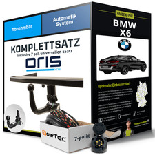 F�r BMW X6 Typ F16 Anh�ngerkupplung abnehmbar +eSatz 7pol uni 11.2014-07.2019