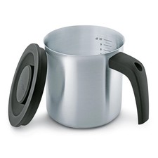 BETTY BOSSI Messbecher mit Deckel Edelstahl s...