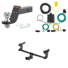 CURT Class 3 Towing Kit Trailer Hitch, Wiring, Ball Mount - 13520, 56484, 45856