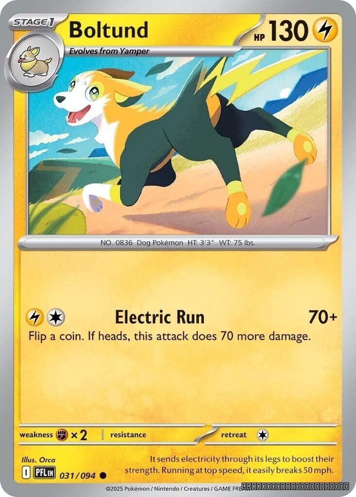 Reverse Holofoil - Boltund - 031/094 - ME02: Phantasmal Flames - NM