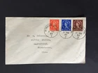 GB 1953 ½d + 1d + 2d WILDINGS FIRST DAY STROUD SINGLE RING PMK ON COVER TO LOCAL