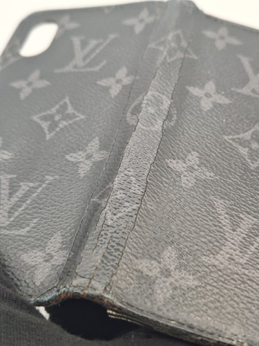 Louis Vuitton Monogram Eclipse Folio Phone Case AUTHENTIC - Picture 6 of 9