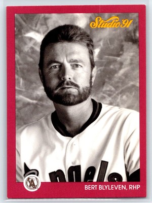 1991 Leaf Studio Bert Blyleven California Angels #23