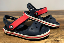Crocs Boys' Sandals Size 9 UK Kids Crocband Navy Blue (25-26 EU)