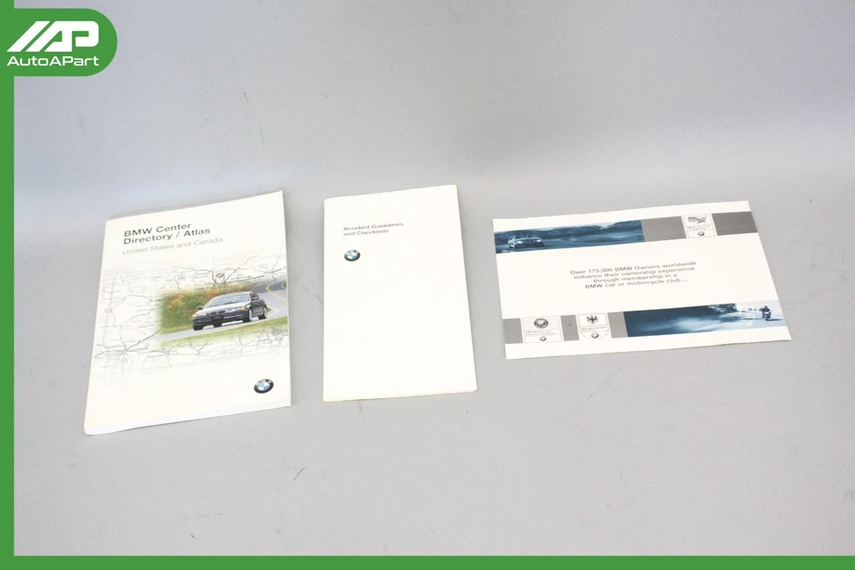 ✅ BMW E46 323i 328i 1999 manual original del propietario guía del usuario conjunto de libros y estuche OEM Foto 4 de 4