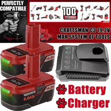 2Pack 19.2V 8.0Ah For Craftsman C3 DieHard Li-Ion XCP Battery or Charger 11375