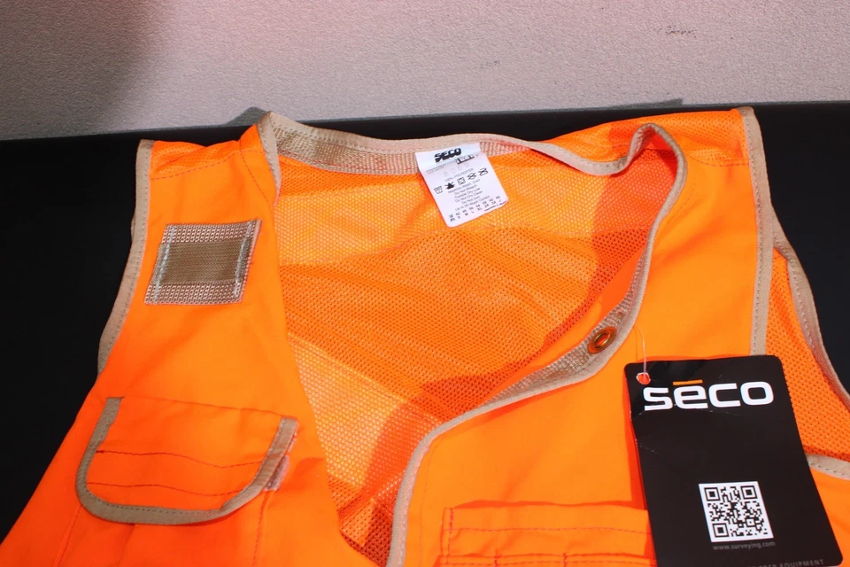 Chaleco Utilitario Seco Naranja Alta Visibilidad ANSI Clase 2 Surveyor Talla XS 38 8069-38-PARA Foto 3 de 4