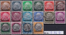 DB 1939-45 Lothringen Mi-Nr.: 1-16 Freimarken 1940 sauber gestempelter Satz