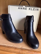 Anne Klein Akrumor Ankle Heel Boot Women Black Size 11
