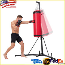 Adjustable Heavy Duty Boxing Stand Punching Bag Frame 150 lbs Capacity Foldable