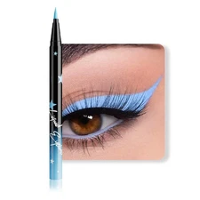 evpct Sky Blue Matte Liquid Eyeliner Waterproof Smudge Proof, Blue Eye Liner ...