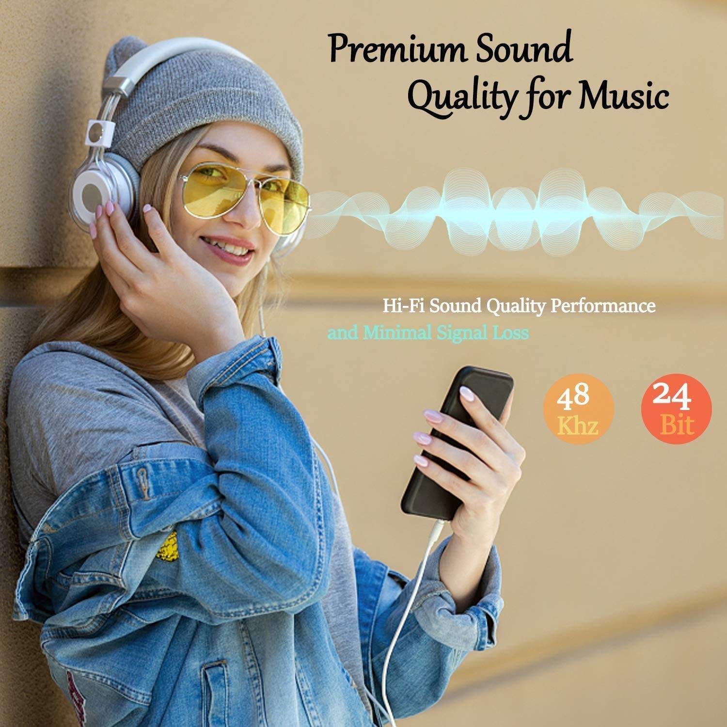 Apple MFi Certified iPhone Aux Cord, Lightning to 3.5 mm Headphone Jack Adapter