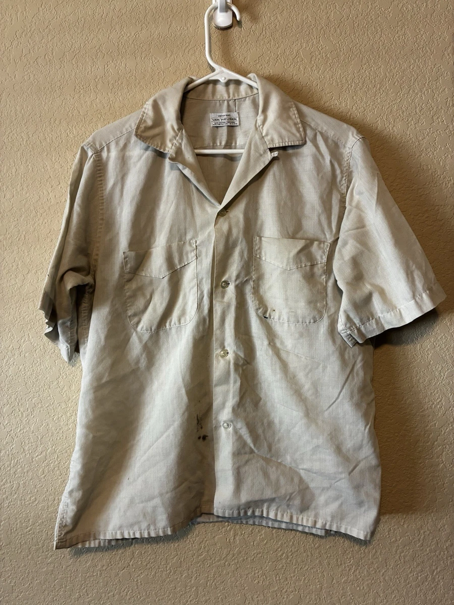 Short Sleeve Button-Front 1960s Vintage Casual Shirts for Men for