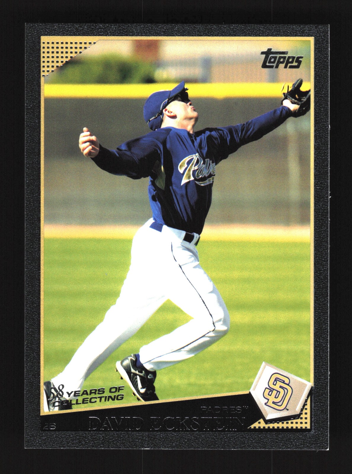 David Eckstein San Diego Padres 2009 Topps Update Black #UH68 SN /58