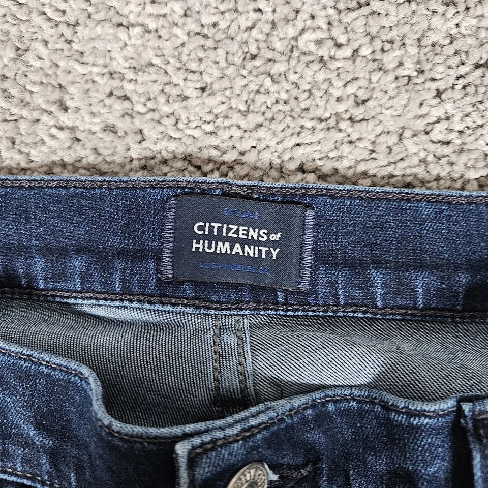 Citizens Of Humanity Jeans Mens 32X29 (Tag 34) Blue Gage Slim Straight Hemmed  - Image 4 of 4